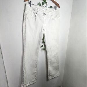 7 for all Mankind White Jeans with Embroidered Back Pockets